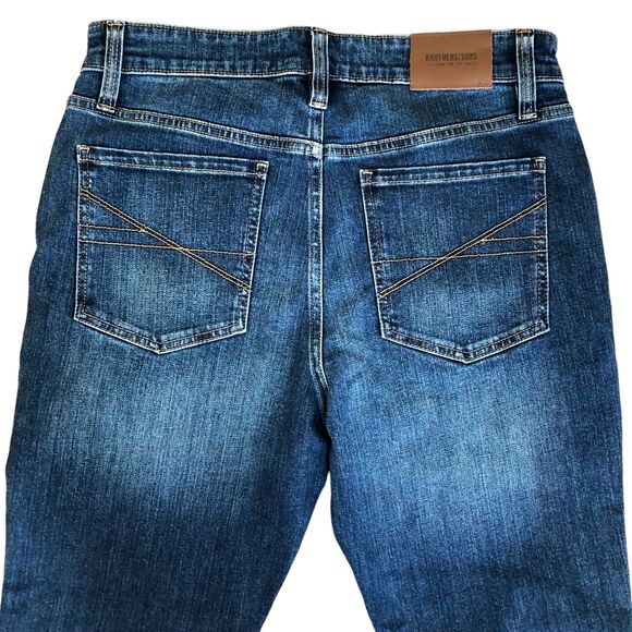 Brothers and Sons Men's Slim Straight Stretch Denim Jeans - New Size 32x32 - Picture 5 of 11
